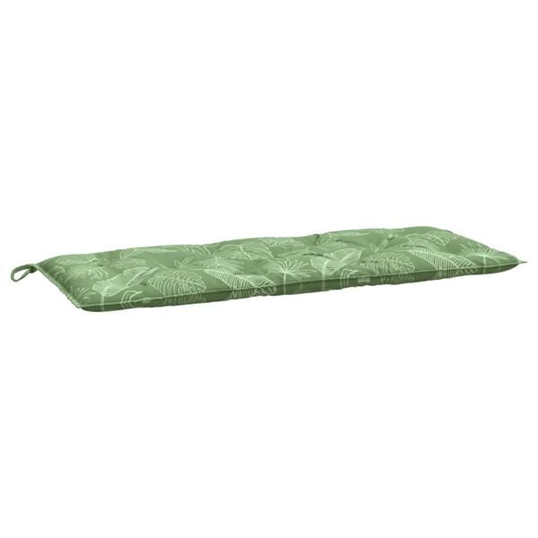 vidaXL Garden Bench Cushion Leaf Pattern 100% polyester 47.2 x 19.7 in