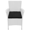 vidaXL Outdoor Furniture Set Cream White
