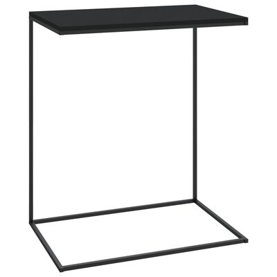 vidaXL Side Table Black 21.7"x13.8"x26" Engineered Wood