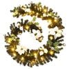 vidaXL Christmas Garland Black and silver PVC 2.7 m Christmas Garland