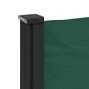 vidaXL Retractable Side Awning Dark Green