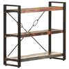 vidaXL Bookcase Mixed Color Solid Reclaimed Wood Medium Industrial