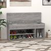 vidaXL Shoe Bench Grey Sonoma Engineered Wood 41.3 in Shoe Bench
