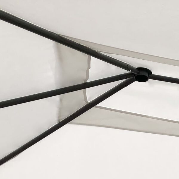 vidaXL Gazebo Cream Fabric 9.8x13.1x8.5 ft Durable Gazebo