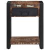 vidaXL Side Table Multicolor Solid reclaimed wood Small Side Table