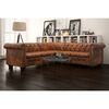 vidaXL Sofa Brown Faux Leather 5-Seater Durable Brown Sofa