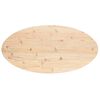 vidaXL Table Top Natural Pine Solid Pine Wood 35.4 x 17.7 in Oval