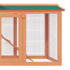 vidaXL Rabbit Hutch Green Pine wood Large Rabbit Hutch Rectangular
