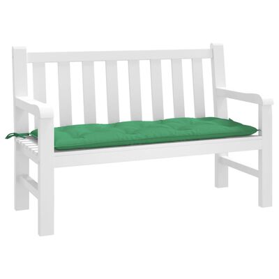 vidaXL Garden Bench Cushion Green 47.2"x19.7"x2.8" Oxford Fabric