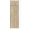 vidaXL Storage Cabinet Sonoma Oak 27.6"x16.7"x88.6" Engineered Wood