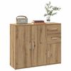 vidaXL Sideboard Artisan oak Engineered wood, iron Medium Sideboard