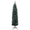 vidaXL Artificial Christmas Tree Green PVC 70.9 in Decorative Inlays