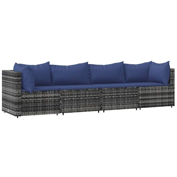 vidaXL Patio Lounge Set Grey