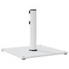 vidaXL Parasol Base White Steel base Medium Adjustable Armrests