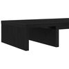 vidaXL Monitor Stand Adjustable Black Oak 60x24x10,5 cm Engineered Wood