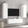 vidaXL TV Wall Cabinet White Engineered wood Small TV Wall Cabinet
