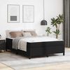 vidaXL Bed Frame with Mattress Black 62.99 x 78.74 in Fabric