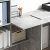 vidaXL Desk Concrete Grey 51.77 x 19.69 x 41.93 in Engineered Wood