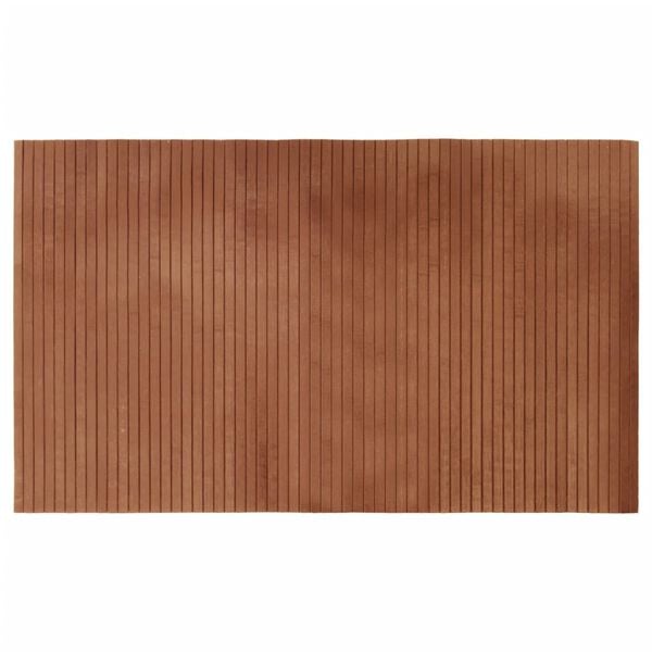 vidaXL Rug Brown Bamboo 23.6 x 39.4 in Bamboo Rug Rectangular Modern