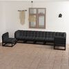 vidaXL Garden Lounge Set Black, Anthracite