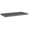 vidaXL Shelf Set of 4 High gloss grey Engineered wood 15.7 x 7.9 in