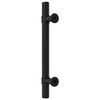 vidaXL Cabinet Handle Set of 10 Black Stainless Steel 5.9 In Length