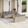 vidaXL Garden Sofa Set Mix Beige