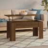 vidaXL Coffee Table Brown Oak Engineered Wood 39.8 x 19.3 x 20.5 in