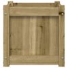 vidaXL Garden Planter Set of 2 Natural Pine Solid pine wood Medium