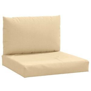 vidaXL Pallet Cushion Melange beige Fabric (100% polyester)