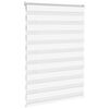 vidaXL Zebra Blind White Polyester 39.4x59.1 in Height-Adjustable