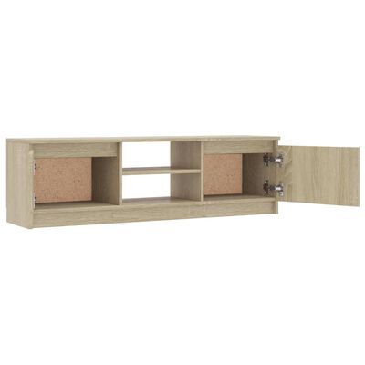 vidaXL TV Cabinet Sonoma Oak 47.2"x11.8"x14" Engineered Wood