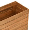 vidaXL Raised Bed Natural wood Recycled teak wood, steel Large