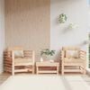 vidaXL Garden Chair Beige, Pine