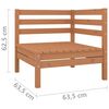 vidaXL Garden Lounge Set Honey brown Solid pine wood Medium Modular
