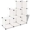 vidaXL Storage Cube Organizer White