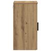 vidaXL Bathroom Cabinet with Door Artisan Oak 11.81 x 12.40 x 24.02 in