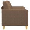 vidaXL 2-seater Sofa Brown Polyester 2-seater Durable 2-Seater Sofa