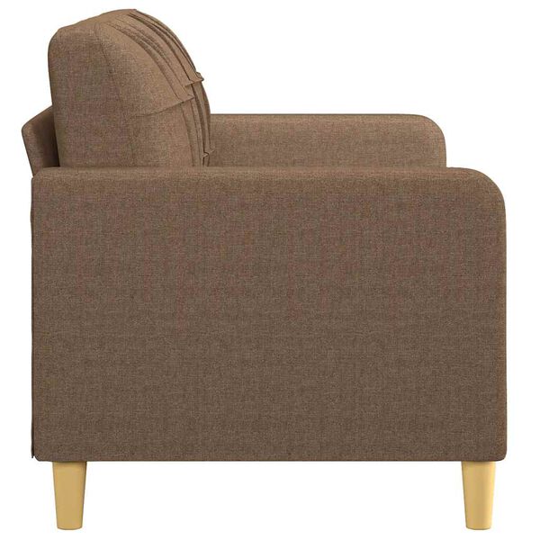 vidaXL 2-seater Sofa Brown Polyester 2-seater Durable 2-Seater Sofa