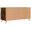 vidaXL TV Cabinet Smoked oak Engineered wood, iron 40.2 x 14.2 x 19.7 in