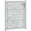 vidaXL Garden Gate 39.4x49.2" Weathering Steel Trace Design