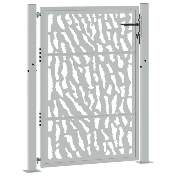 vidaXL Garden Gate 39.4x49.2" Weathering Steel Trace Design