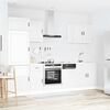 vidaXL Kitchen Cabinet Set High gloss white Engineered wood Standard