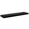 vidaXL Wall Shelf Set of 2 High gloss black Honeycomb MDF, metal