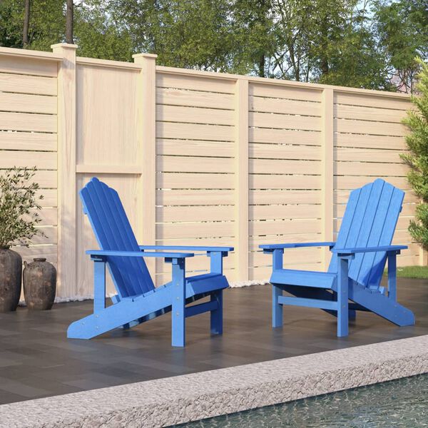 vidaXL Garden Chair Aqua blue HDPE (High Density Polyethylene) Standard