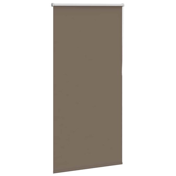 vidaXL Roller Blind Coffee 100% Polyester Medium Height-Adjustable