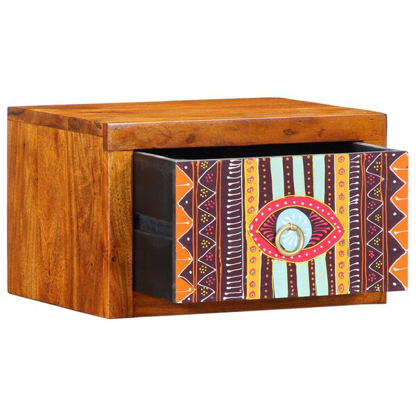 vidaXL Bedside Cabinet 2 pcs Brown 35 x 30 x 22 cm solid acacia wood