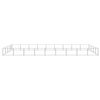 vidaXL Dog Kennel Silver Steel Large Durable Dog Kennel Rectangular