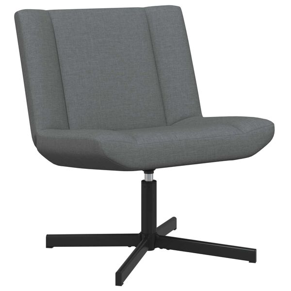 vidaXL Swivel Chair Dark Grey 63 x 75 x 76 cm fabric