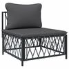 vidaXL Garden Lounge Set Anthracite Woven fabric Medium Modular